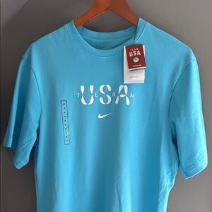 (NEW) Nike Team USA Aqua Dri-Fit T-Shirt
